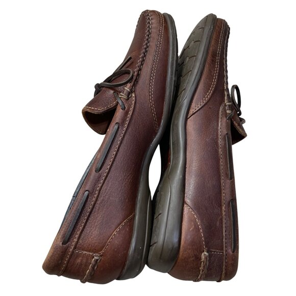 New Johnston & Murphy Driving Loafer Dodd II 10.5M Mahogany Brown VTG - Picture 6 of 10